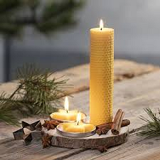 Bougie Cire d'Abeille 20 cm