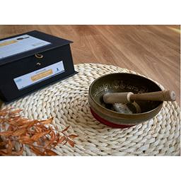 Coffret Bol Chantant Gravure Bouddha Diamètre 14 