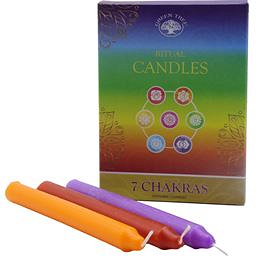 Coffret Bougie 7 chakras rituel