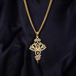 Collier Fleur de Lotus équilibre Doré
