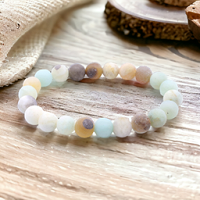 Amazonite Brut Multi Grade AA 8mm