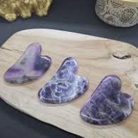 Gua Sha Coeur Améthystes Grade AA